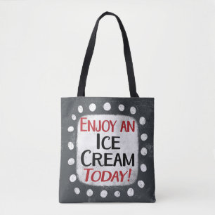 Genießen Sie heute eine Eiscreme Tasche