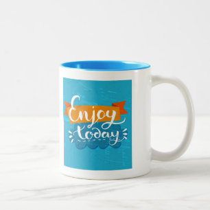 Genießen Sie heute Zweifarbige Tasse