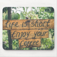 Genießen Sie Ihr Coffee Sign Quote Art Typografie