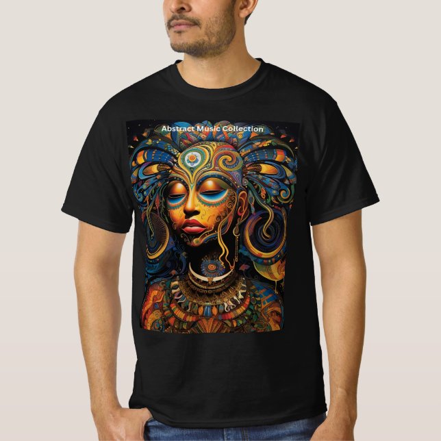 Genießen Sie Ihr inneres Glühen mit Abstrakter Mus T-Shirt (Vorderseite)