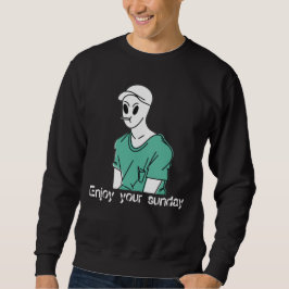 Genießen Sie Ihr sonniges schwarzes Teenager Sweatshirt