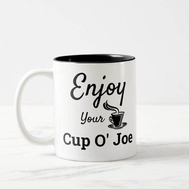 Genießen Sie Ihre Cup O' Joe Retro Coffee Tasse (Links)