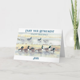 Genießen Sie Ihre Vogelbeobachtung Gänsekarte für  Karte