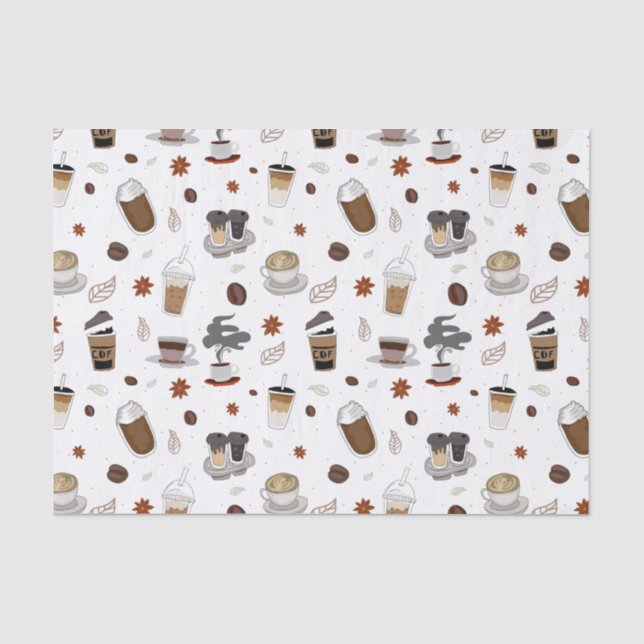 Genießen Sie Ihren Kaffee Seidenpapier (Vorderseite)