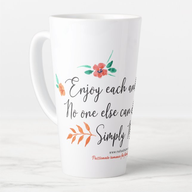 Genießen Sie jeden Tag die Tasse (Linke Ecke)