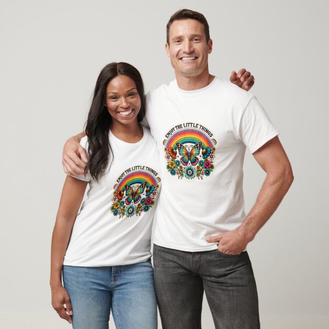 Genießen Sie kleine Dinge inspirierend motivierend T-Shirt (Unisex)