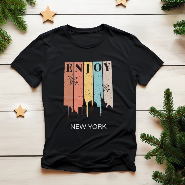 GENIESSEN SIE NEWYORK, Gebäude, Flugzeug | Reisen T-Shirt (Von Creator hochgeladen)