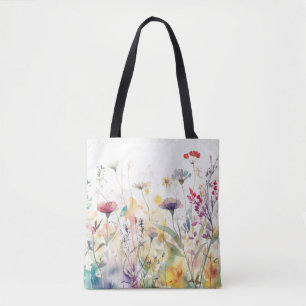 Genießen Sie Romance und Whimsy Red Lila Floral Tasche