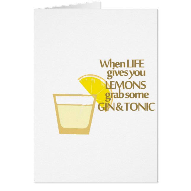 genièvre et tonique de citrons (Devant)