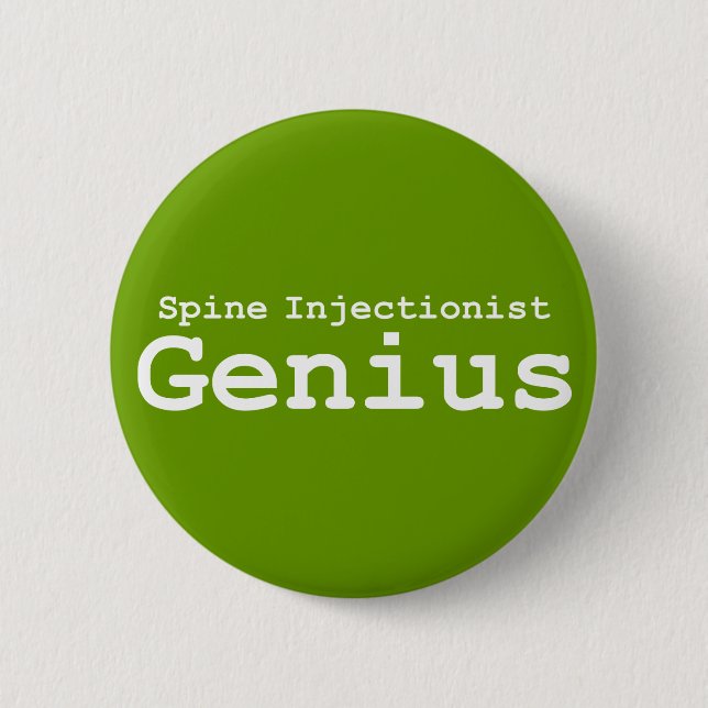 Genius-Geschenke für Spine-Injektoren Button (Vorderseite)