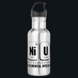 GENiUS Periodic Table - Funny Science Design Edelstahlflasche<br><div class="desc">GENiUS Periodic Table Design – Germanium, Nickel, Uranium, Sulfur | Funny Science Design for Nerds, Students & Teachers. Unlock your inner scientist with this clever “GENiUS” design spelled out using real periodic table elements: Ge (Germanium, 32), Ni (Nickel, 28), U (Uranium, 92), S (Sulfur, 16). Perfect for science lovers, chemistry...</div>