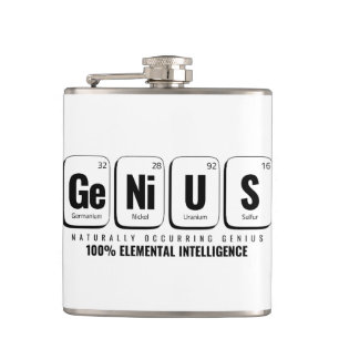 GENiUS Periodic Table - Funny Science Design Flachmann