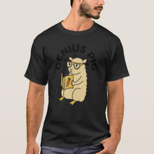 Genius Pig Grafische Guinea Schweinezüchter T-Shirt