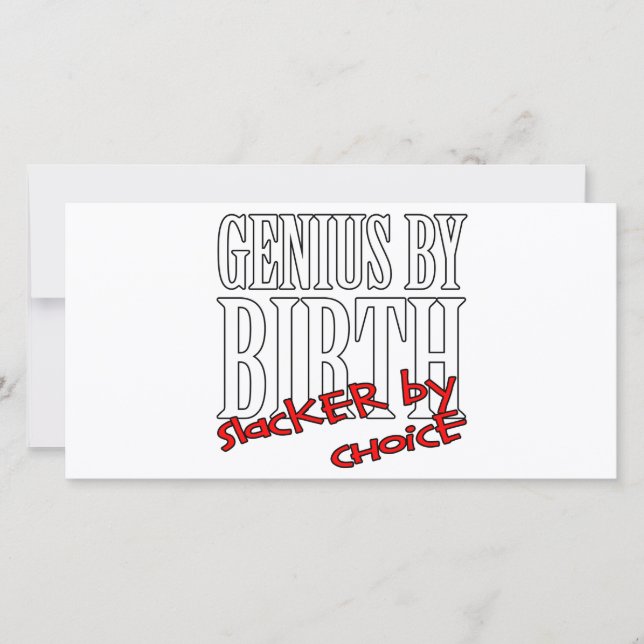 Genius Slacker (Vorderseite)