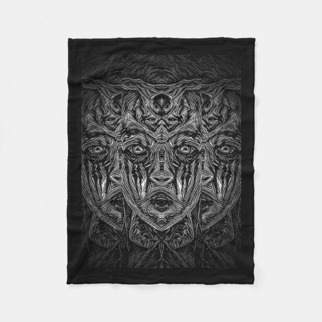 Genkinahito Sticker Fleecedecke (Vorderseite)