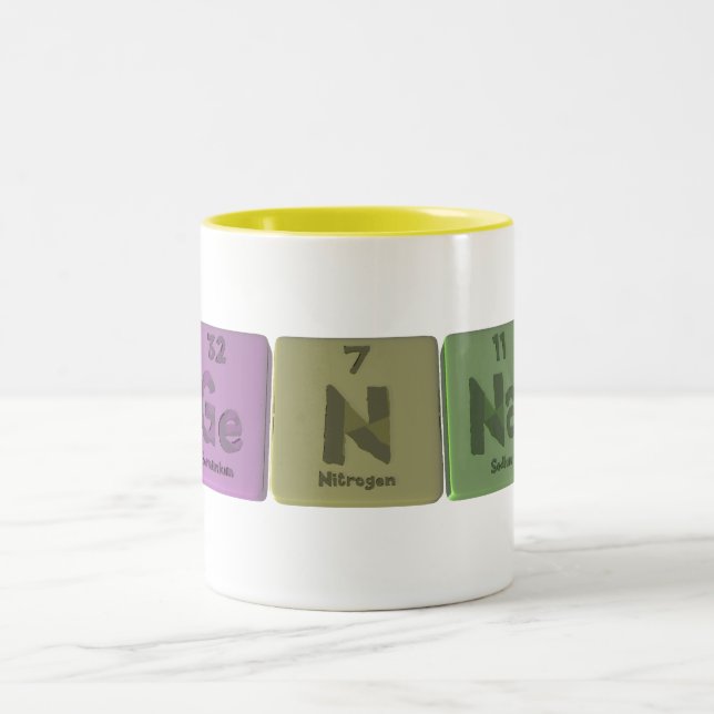 Genna als Germanium-Stickstoff-Natrium Zweifarbige Tasse (Mittel)