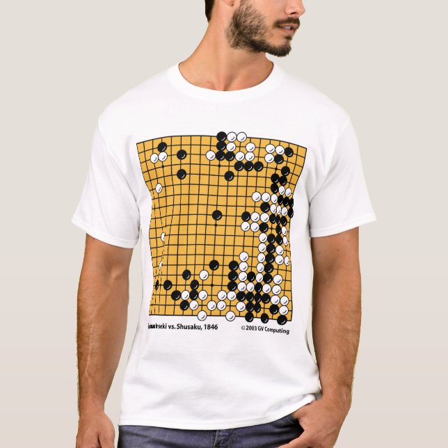 Gennan Inseki gegen Shusaku, 1846 T-Shirt (Vorderseite)