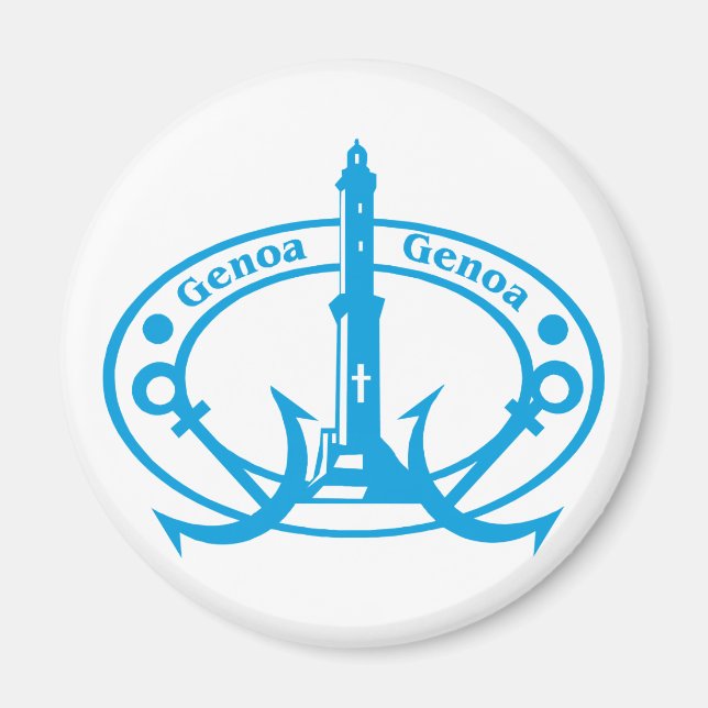 Genoa-Briefmarke Magnet (Vorne)