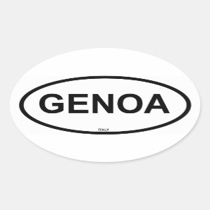 GENOA OVALER AUFKLEBER