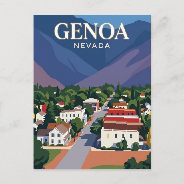 Genoa USA Postkarte (Vorderseite)