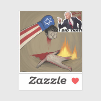 Génocide du parti antibiden Sticker