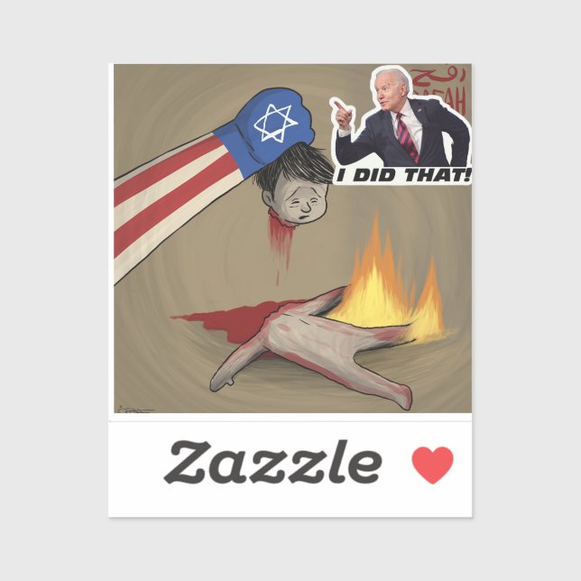 Génocide du parti antibiden Sticker (Feuille)