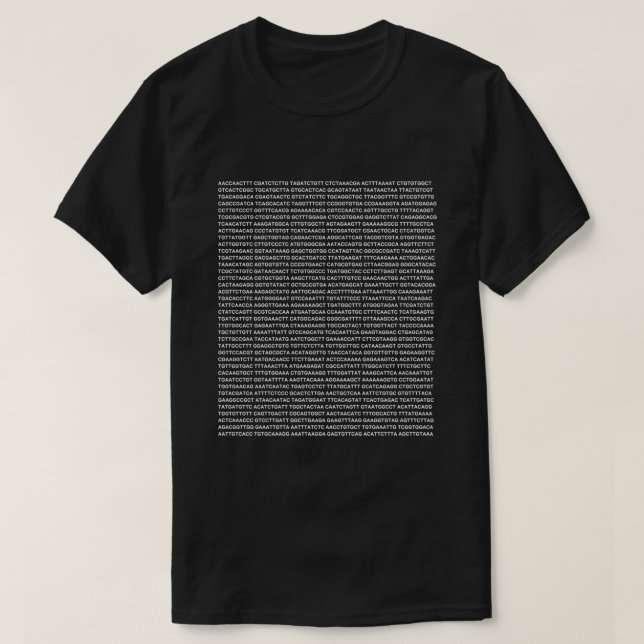 Genom ATGC DNA Basenpaare Gene 2 T-Shirt (Design vorne)