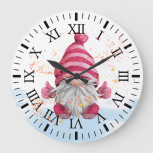 Genom in der Schneeuhr Große Wanduhr