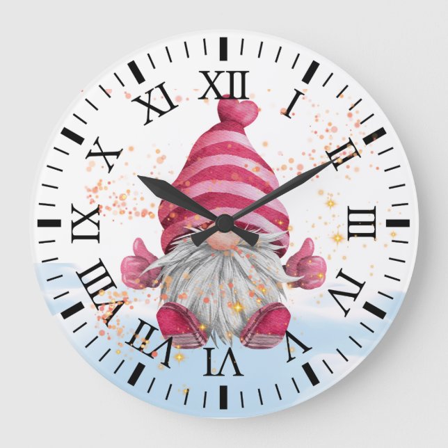 Genom in der Schneeuhr Große Wanduhr (Vorderseite)