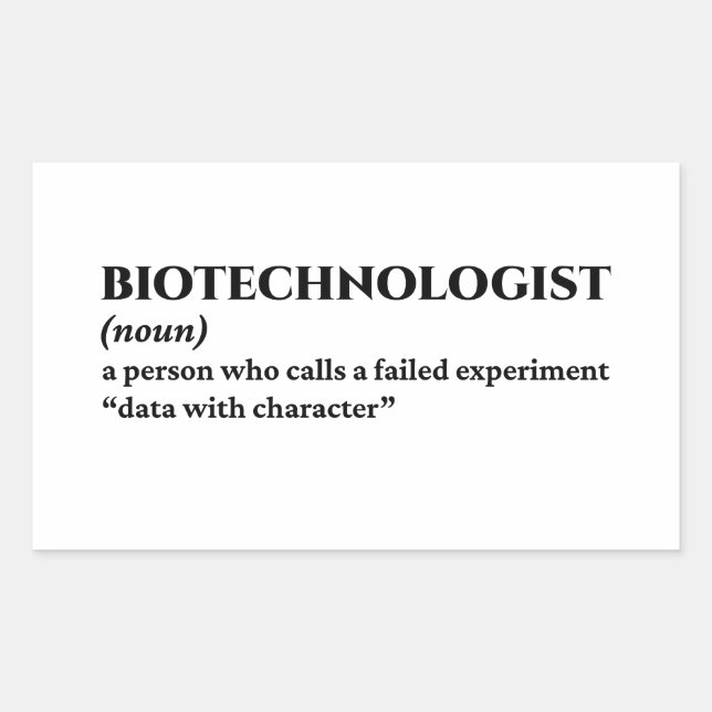 Genomics Research - Funny Definition Rechteckiger Aufkleber (Vorderseite)