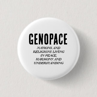 GENOPACE Nationen und Religionen leben in Frieden. Button