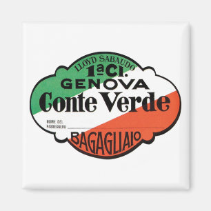 Genova Conte Verde Gepäcksiegel Magnet
