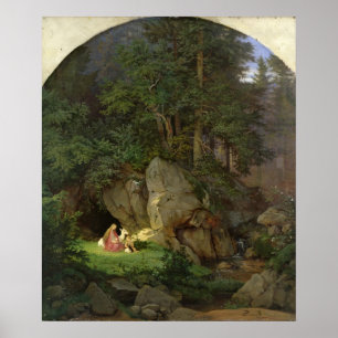Genoveva in der Holzaufbereitung, 1839-41 Poster