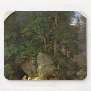 Genoveva in der hölzernen Reinigung, 1839-41 Mousepad