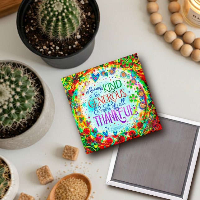 Genre Généreuse Inspiribilité Gaigne Joli Magnet (Créateur téléchargé)