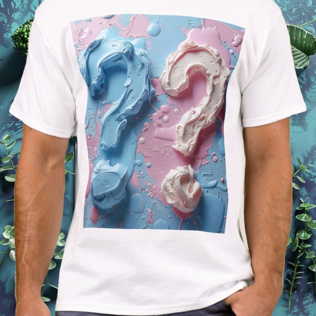 Genre Reveal T-shirt garçon ou fille texte personn (Créateur téléchargé)