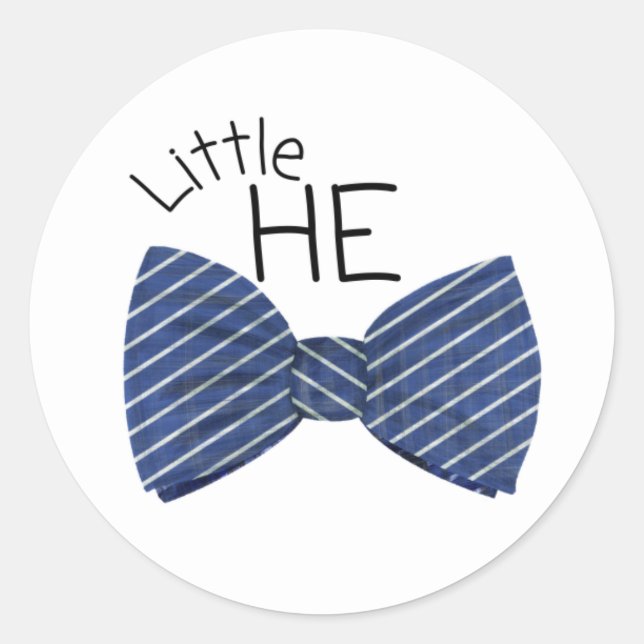 Genre Révéler Petit Il Garçon Bleu Sticker (Devant)