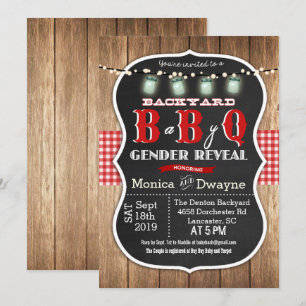 Genre Revey Baby Q BBQ Invitation