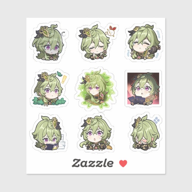Genshin Impact Collei Stickers Aufkleber (Blatt)