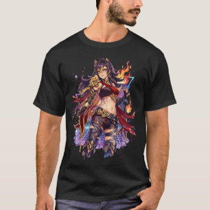 Genshin Impact Dehya Vaporwave-Ästhetik T-Shirt