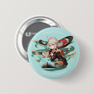 Genshin Impact: Kazuha Kaedehara-Abzeichen Button