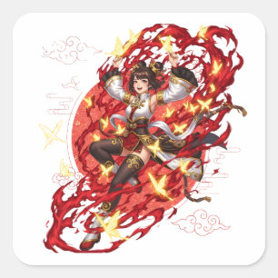 Genshin Impact Xiangling Pyro Anime Aufkleber - Li
