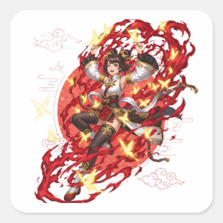 Genshin Impact Xiangling Pyro Anime Aufkleber - Li