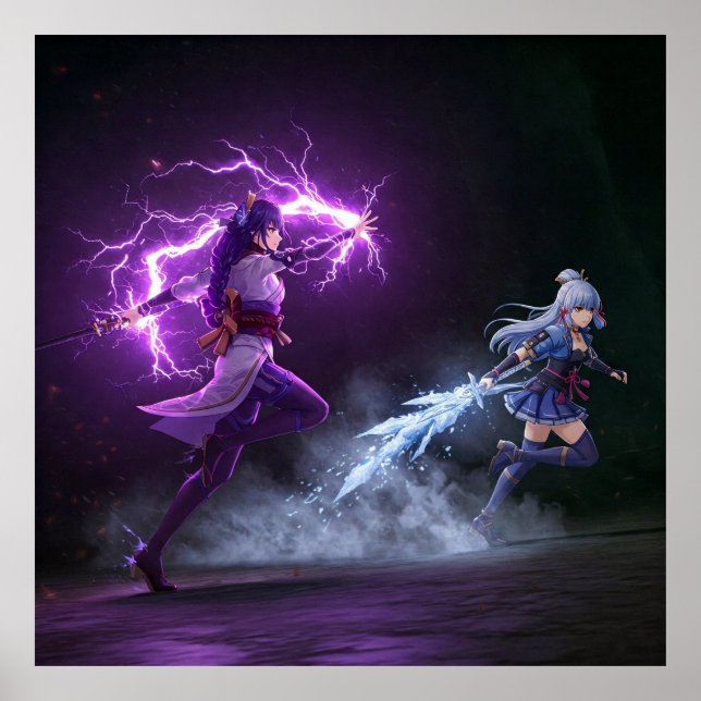 Genshin-Kontrast Poster (Vorne)