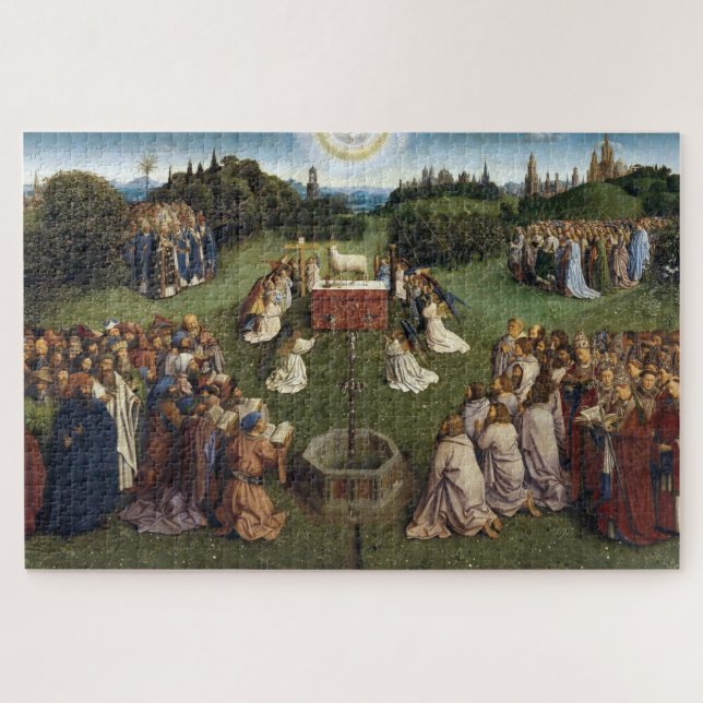 Gent Altarpiece (Detail), Van Eyck Brothers (Horizontal)