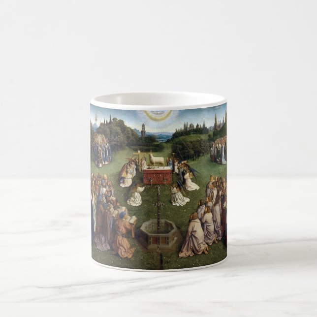 Gent Altarpiece (Detail), Van Eyck Brothers Kaffeetasse (Mittel)