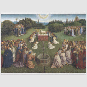 Gent Altarpiece (Detail), Van Eyck Brothers Seidenpapier