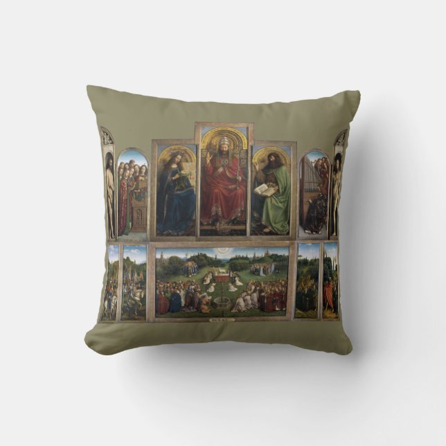 Gent Altarpiece, Van Eyck Brothers Kissen (Vorderseite)