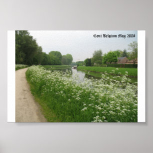 Gent Belgien im Frühjahr Poster