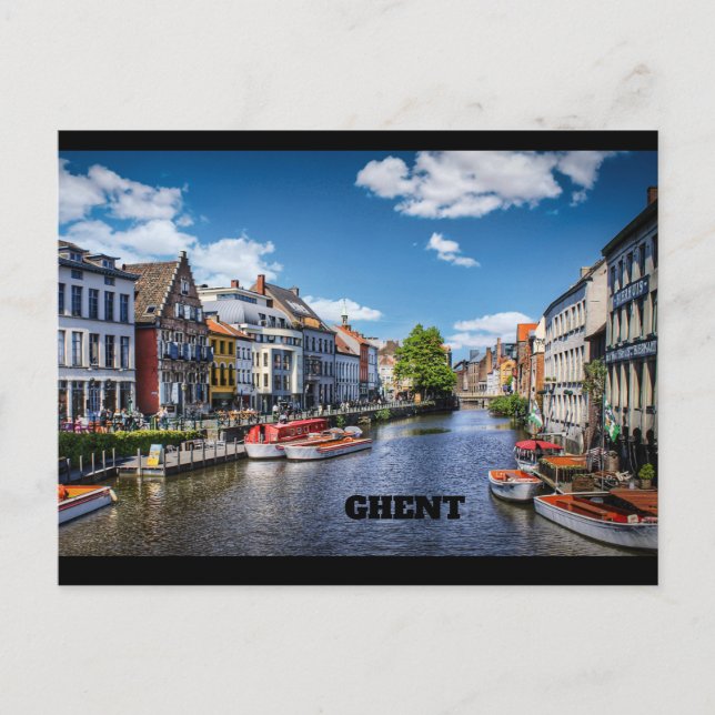 Gent - Belgien Postkarte (Vorderseite)